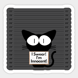 I Swear! I'm Innocent! Sticker